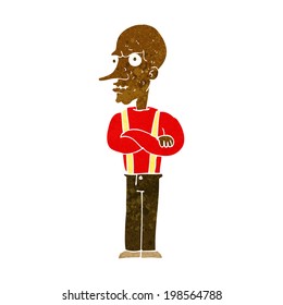 cartoon mean old man