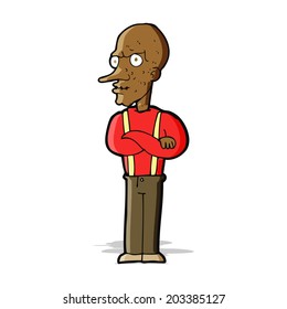 cartoon mean old man