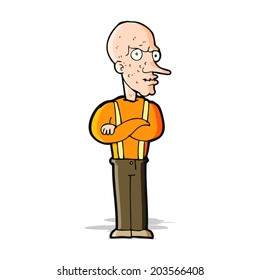 cartoon mean old man
