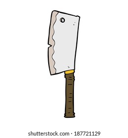 cartoon meat cleaver
