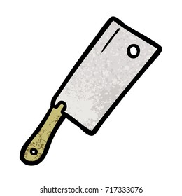 cartoon meat cleaver
