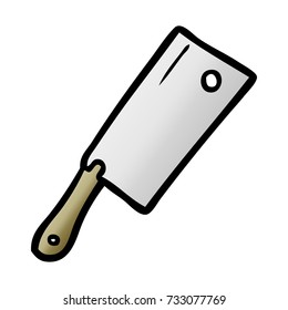 cartoon meat cleaver
