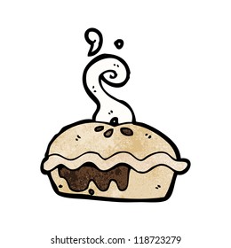 pastel de carne de dibujos animados