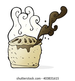 cartoon meat pie