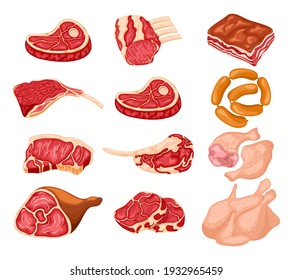 Cartoon Meat Images, Stock Photos & Vectors | Shutterstock