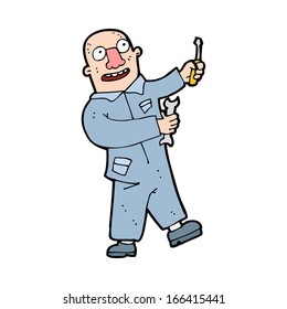mecánico de dibujos animados