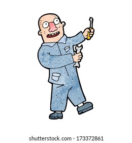 cartoon mechanic