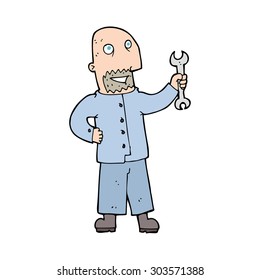 cartoon mechanic