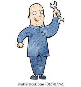 mecánico de dibujos animados