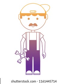 cartoon mechanic icon