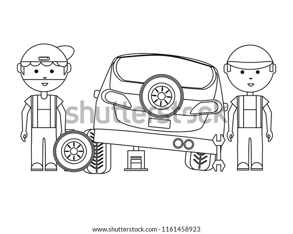 cartoon mechanic\
icon