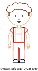 cartoon mechanic man icon