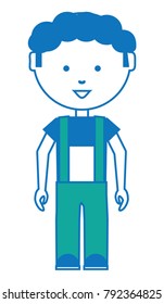 cartoon mechanic man icon