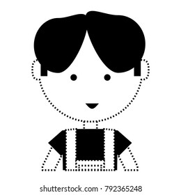 cartoon mechanic man icon