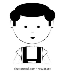 cartoon mechanic man icon