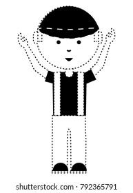 cartoon mechanic man icon