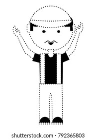 cartoon mechanic man icon