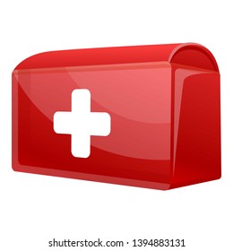 Cartoon medic icon. Illustration of cartoon medic icon vector for web design isolated on white background