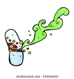 cartoon medical pill
