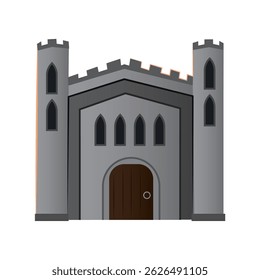 Cartoon mittelalterliche Burg. Vektorgrafik