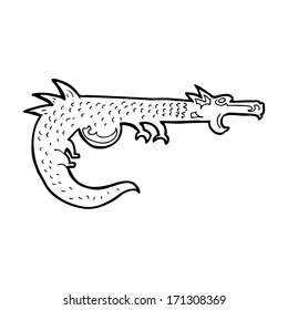 cartoon medieval dragon