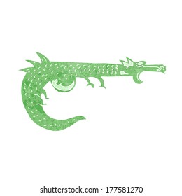 dragón medieval de dibujos animados