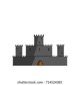 cartoon medieval fortress castle