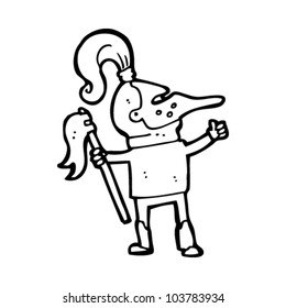 caballero medieval de dibujos animados