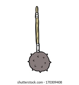 macia medieval de dibujos animados