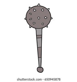 macia medieval de dibujos animados