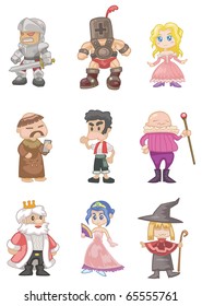 cartoon medieval people