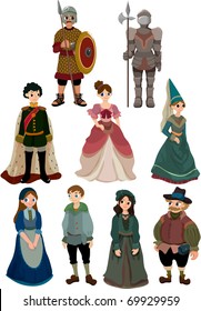 Cartoon Medieval People Icon Stock Vector (Royalty Free) 69929959 ...