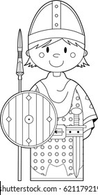 Cartoon Medieval Soldier