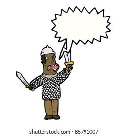 cartoon medieval soldier