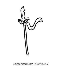 caricatura lanza medieval