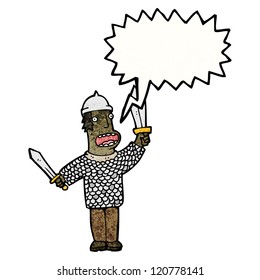 cartoon medieval warrior