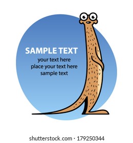 Cartoon meerkat