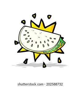 cartoon melon slice