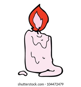 Cartoon Melted Candle Stock Vector (Royalty Free) 104472479 | Shutterstock