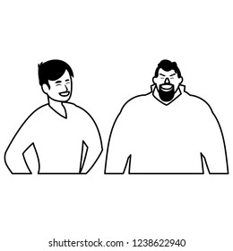 cartoon men design