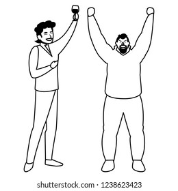 cartoon men design