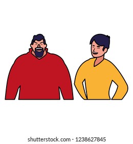 cartoon men design