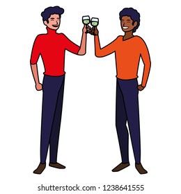 cartoon men design