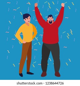 cartoon men design
