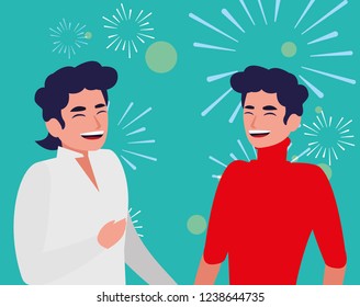 cartoon men design