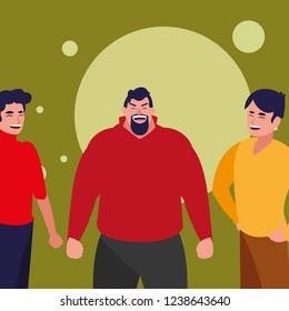 cartoon men icon