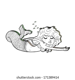 cartoon mermaid