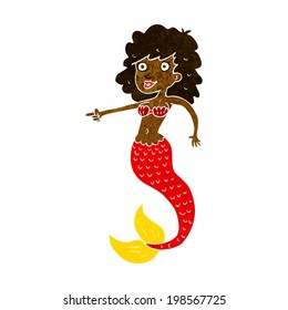sirena de dibujos animados