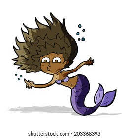 sirena de dibujos animados