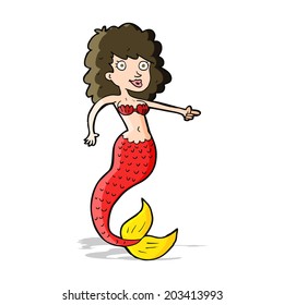 cartoon mermaid
